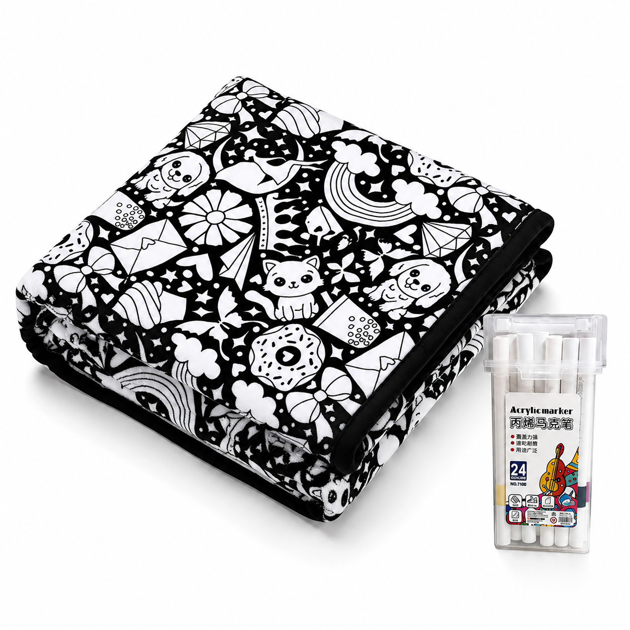 CreativeCuddle™ Coloring Blanket